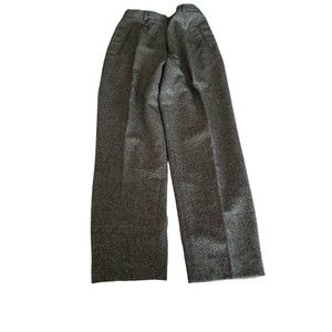 Women Austin Reed  Wool Blend Pleated High Rise Trouser Pants Sz 8 Pockets Class